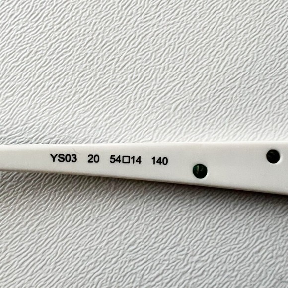 Exalto Eyeglasses FRAME YS03 Black White Acetate Rectangular 54-14-140 France - Picture 13 of 13